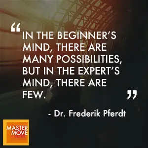 Quote from Frederik Pferdt on innovation and future-focused leadership.