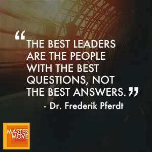 Quote from Frederik Pferdt on innovation and future-focused leadership.