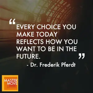 Quote from Frederik Pferdt on innovation and future-focused leadership.