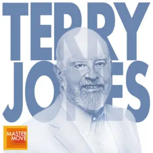 Podcast episode artwork featuring Terry Jones, founder of Travelocity and Kayak