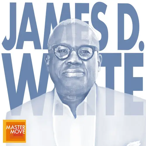 Podcast episode artwork featuring James D. White